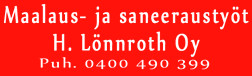 Maalaus- ja saneeraustyöt H. Lönnroth Oy logo